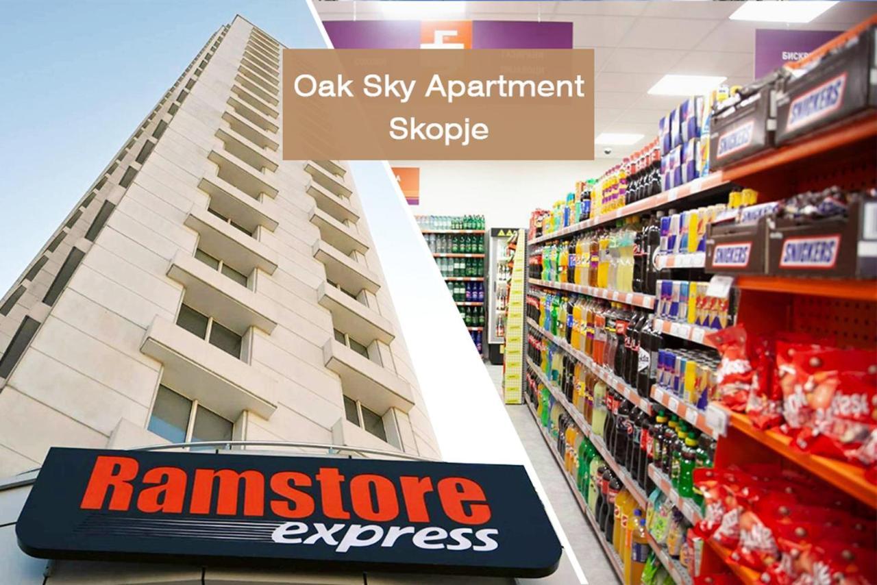Oak Sky Apartment Spa & Fitness Skopje Exteriör bild